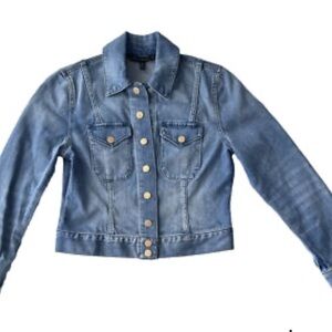 White House Black Market Classic Blue Jean Jacket
